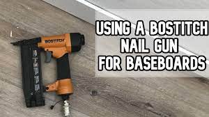 bosch nail gun for baseboards diy