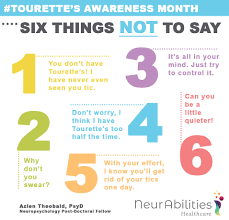 say to someone with tourette syndrome
