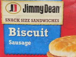 biscuit sausage snack size nutrition