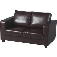 tempo 2 seater sofa in a box brown