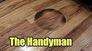 how to repair a burned hardwood floor