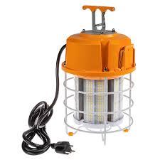 60w Led Temporary High Bay Linkable Led Area Work Light Fixture 250w Equivalent 7500 Lumens Super Bright Leds
