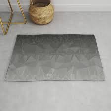 black and grey ombre rug by kaleiope