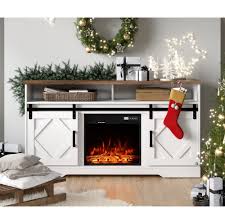 Wampat Fireplace Tv Stand For Tvs Up To