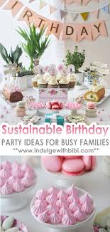 sustainable birthday party ideas for