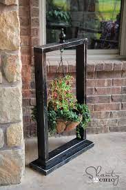 Hanging Basket Wood Stand Shanty 2 Chic