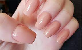 polygel nail extension feel pink