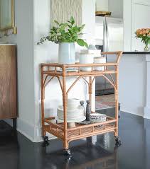 Alesandra bamboo rolling wine buffet serving bar cart. Bar Cart Style Why You Need One How To Style It Zdesign At Home