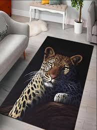 1pc leopard pattern rug modern