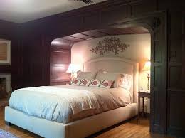 tudor style bed alcove traditional