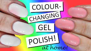 colour changing gel polish at home