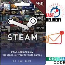steam game card 50 dollar 50 steam