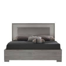 150cm wooden bed frame titanio silver