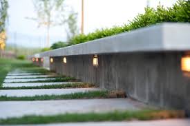 Concrete Wall And Bench Seating