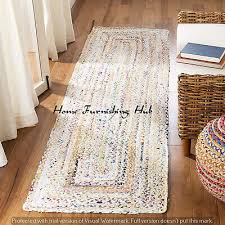 rug natural indian cotton carpet hand