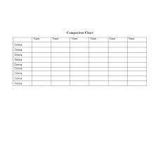 40 Great Comparison Chart Templates For Any Situation