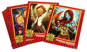 If you want to create trading cards, the best place to start is. Geek Trading Cards