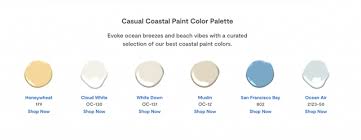 Casual Coastal Paint Color Palette