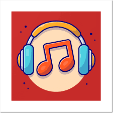 Notes Icon With Headphones