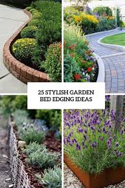 25 stylish garden bed edging ideas