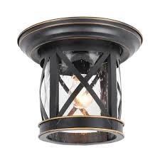 imperial black 1 light outdoor ceiling
