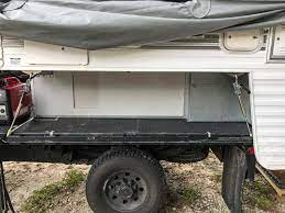build a flatbed truck camper