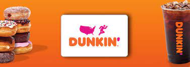 dunkin donuts 5 gift card email