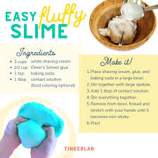 easy 4 ing fluffy slime tinkerlab
