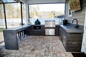 At prolific cabinetry & more, we make it easier to add beauty and functionality to your patio through our design and installation of outdoor kitchens in jacksonville, fl. Outdoor Kitchen Modern Patio Jacksonville By Concrete Commander