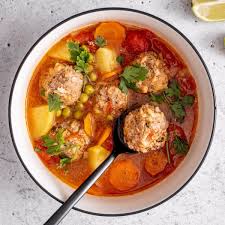 albondigas spanish meatball soup