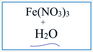 equation for fe no3 3 h2o iron iii