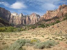 Zion national park encompasses some 150,000 acres of wild canyon country east of st. Zion National Park Wikipedia