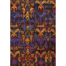 sari silk rugs in various colors