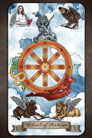 Wheel of Fortune Tarot Card by Brigid ...