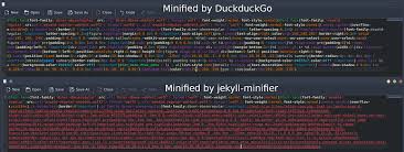 some question with jekyll minifier