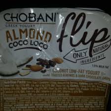chobani flip almond coco loco 128g