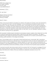 Cover Letter Scientist Position Example Cover Letter For Research