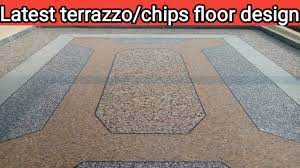 latest terrazzo chips floor design