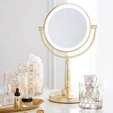 gold light up vanity makeup mirror