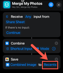 how to merge pictures together on an iphone