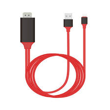 Lightning To Hdmi Iphone To Hdmi Cable Lightning Digital Av To Hdmi Adapter 6 5ft 1080p Hdtv Cable Walmart Com Walmart Com