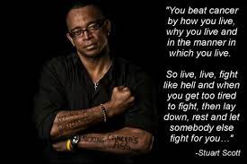 You're trying to take me away from my daughters, but i'm stronger than you. Stuart Scott Cancer Quotes Inspirational Quotes Stuart Scott