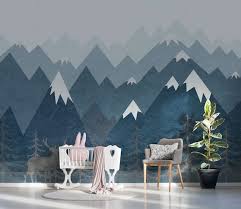 Mountain Wall Decal Wallpaper Nursery
