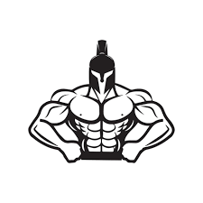 spartan fitness and gym logo vector