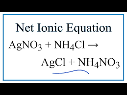 For Agno3 Nh4cl Agcl Nh4no3