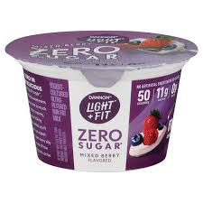 fit greek zero sugar yogurt mixed berry