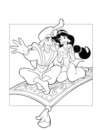 aladdin coloring pages printable