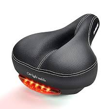Bicycle Saddle Cushion With Taillight