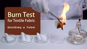 burn test for fabric identification