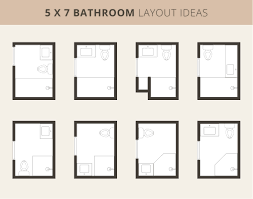 clever layouts for 5x7 bathroom to make
